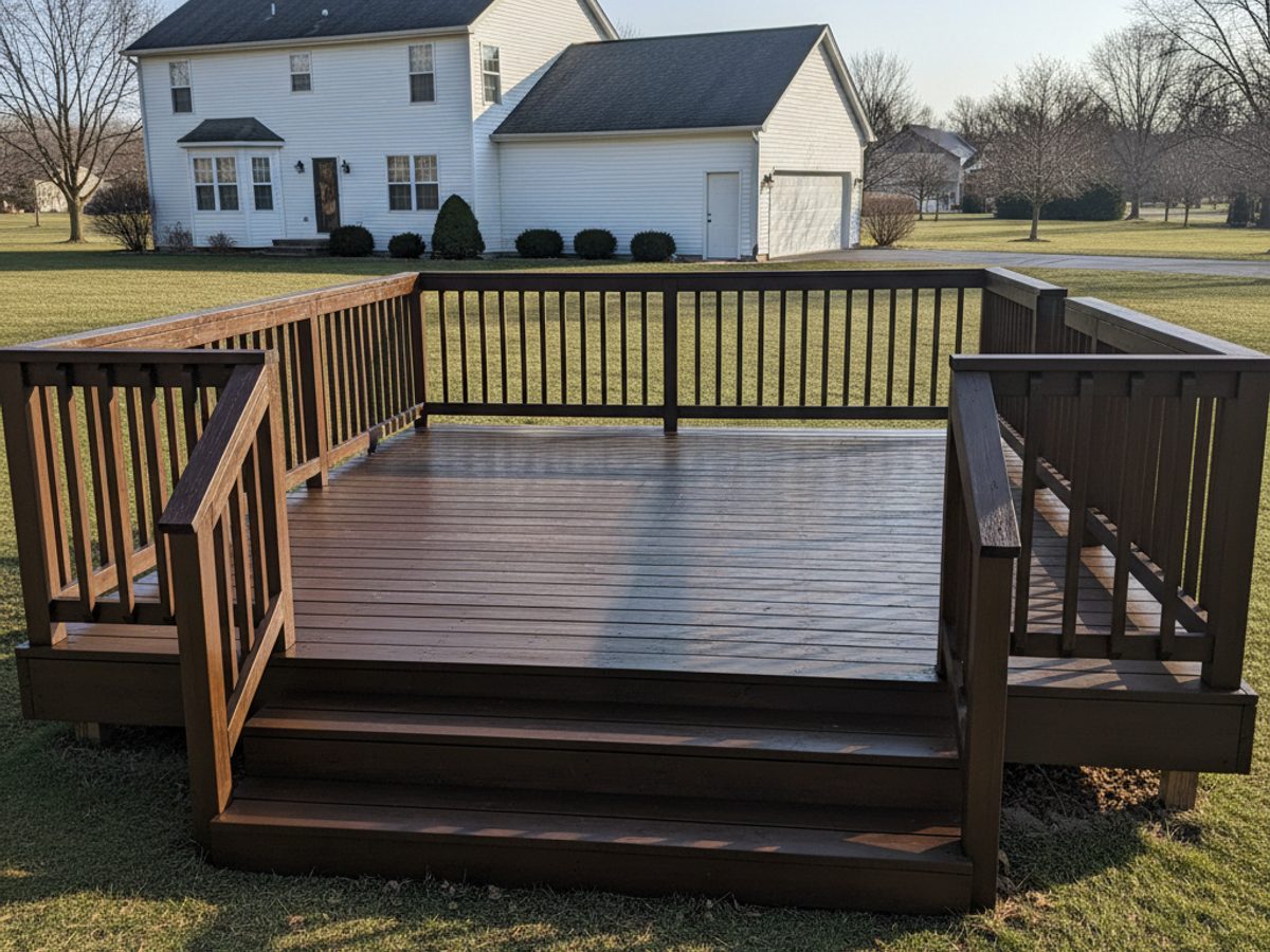 Deck Railing Repair & Installation completed by Berwyn Deck Solutions in Cicero, IL