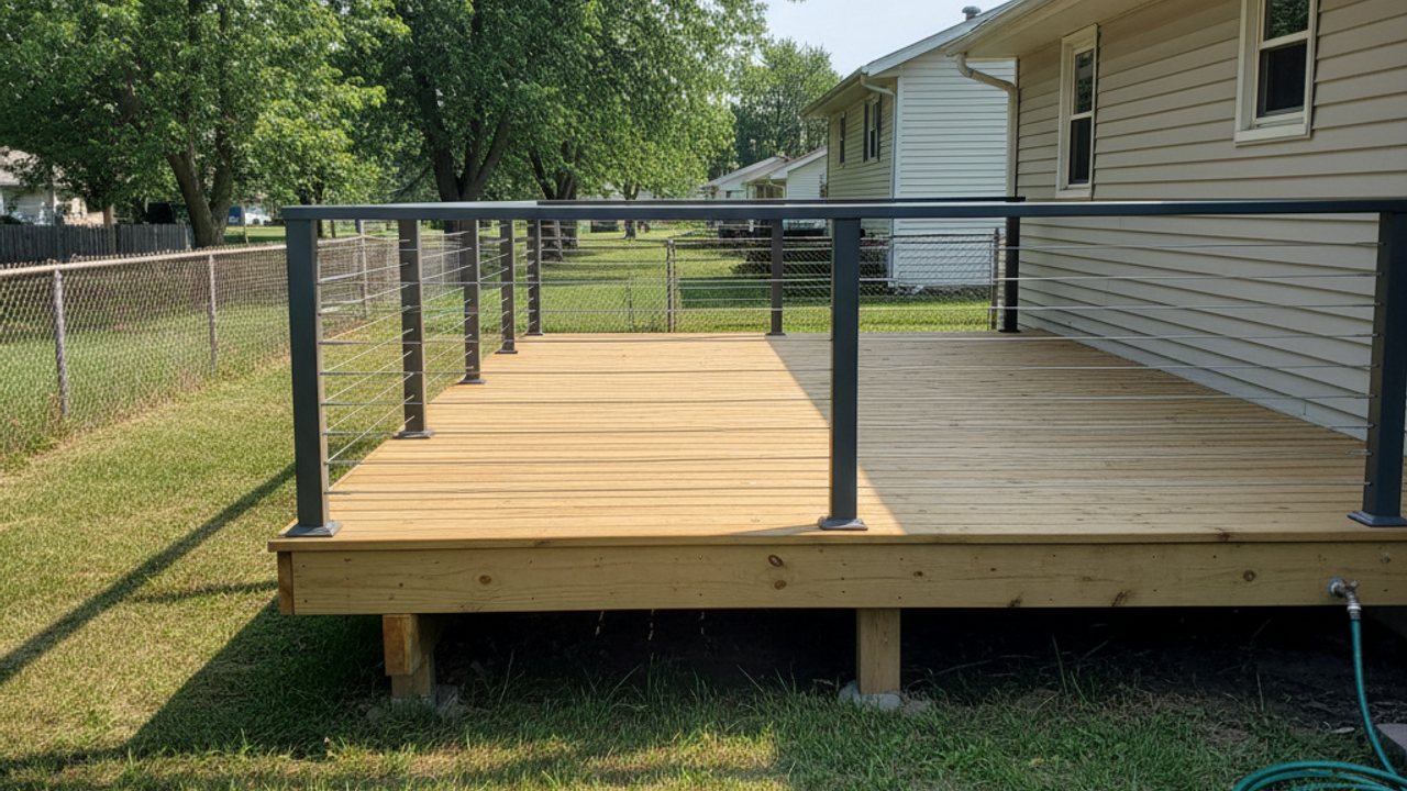 Deck Staining & Sealing completed by Berwyn Deck Solutions in Oak Park, IL